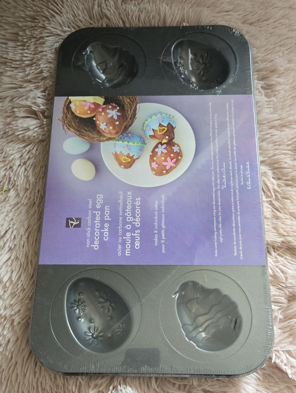 PC Brand New Decorated Egg Cake Pan - Non-Stick Carbon Steel